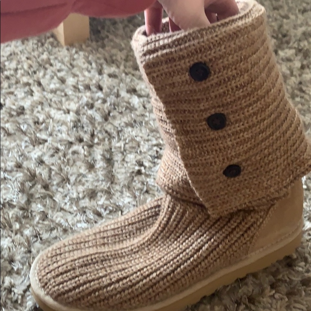 Knit UGG boots